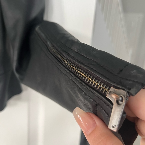 Genuine Leather Biker Jacket William Rast Women’s - Picture 12 of 12